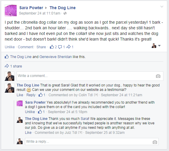 PetSafe Anti Bark Spray Citronella Bark Collar Testimonial
