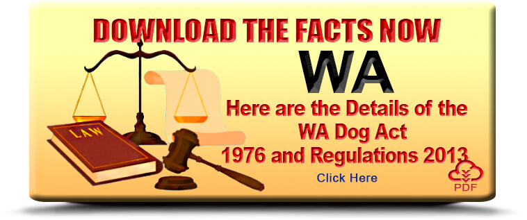 Download Dangerous Dogs Regulation in WA Fact Sheet Here