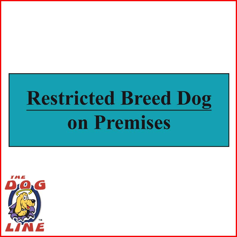 Restricted Dog Sign VIC