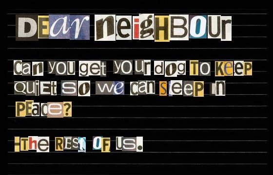 Write your neighbour a letter