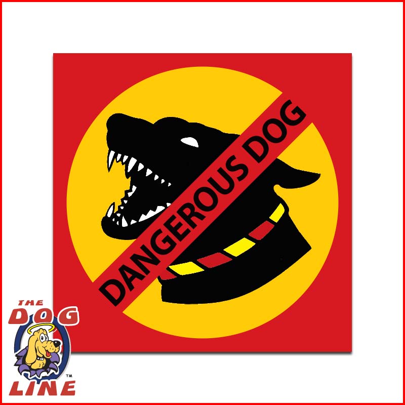 Dangerous Dog Sign VIC Victoria