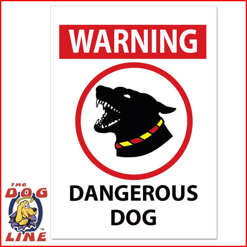 Large Dangerous Dog Sign WA
