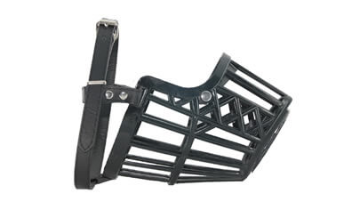 Dog Muzzle for Biting - Plastic Cage