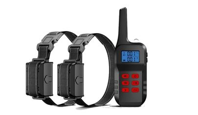 2 in 1 Barktec T720 Remote Dog Trainer with Bark Collar - 2 Dog Kit