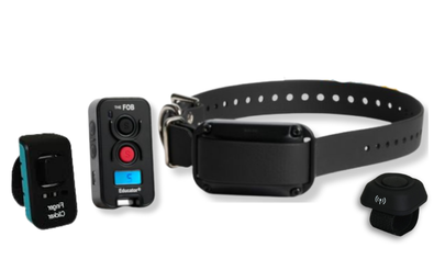 Educator FOB FE-580B Remote Collar with Finger Button & Clicker For Big Dogs