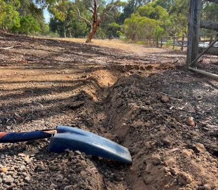 Burying dog fence wire outlet