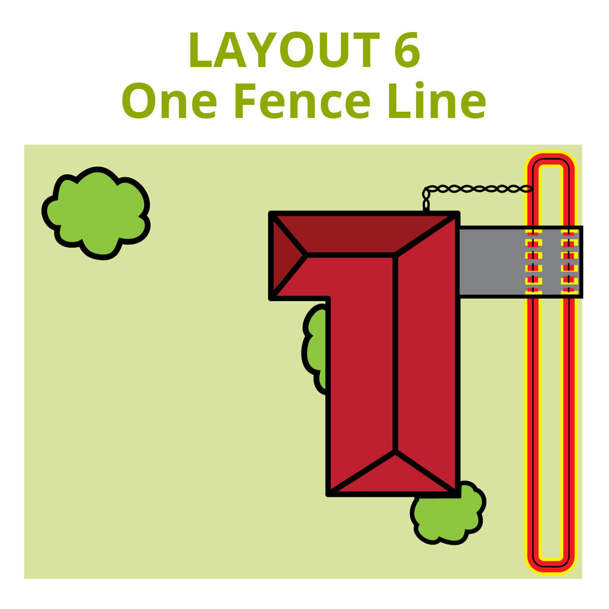 Dog Fence Front Yard Layout