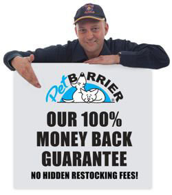 Pet barrier money back guarantee