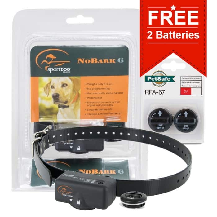 Get SportDog Bark Collar SDBC6 with 2 FREE batteries now!